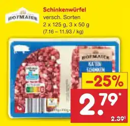 Netto Marken-Discount Hofmaier Schinkenwürfel Angebot