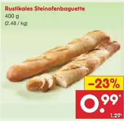 Netto Marken-Discount Netto Backstube Rustikales Steinofenbaguette Angebot