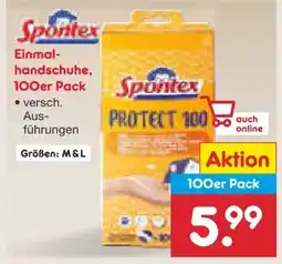 Netto Marken-Discount Spontex Einmal-Handschuhe Angebot