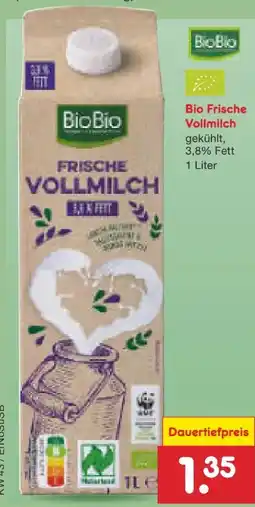 Netto Marken-Discount BioBio Bio-Frische Vollmilch Angebot