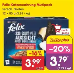 Netto Marken-Discount Purina Felix Katzennahrung Angebot