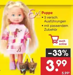 Netto Marken-Discount Simba Evi Love Puppe Angebot