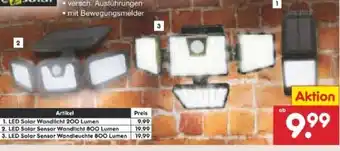 Netto Marken-Discount EzSolar LED-Solar-Leuchte Angebot