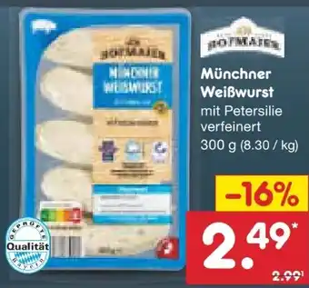 Netto Marken-Discount Hofmaier Münchner Weißwurst Angebot