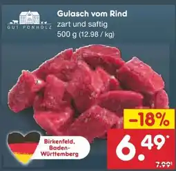 Netto Marken-Discount Gut Ponholz Gulasch vom Rind Angebot