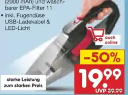 Netto Marken-Discount Clean Maxx Akku-Handstaubsauger Angebot