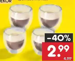 Netto Marken-Discount Dekor Doppelwandige Thermo Espressogläser Angebot