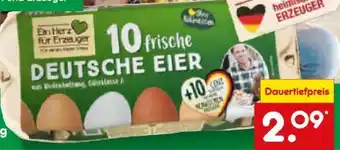 Netto Marken-Discount Ein Herz für Erzeuger Eier aus Bodenhaltung Angebot