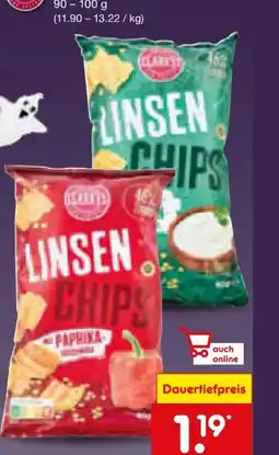 Netto Marken-Discount Clarky's Linsenchips Angebot