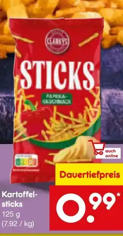 Netto Marken-Discount Clarky's Kartoffelsticks Angebot