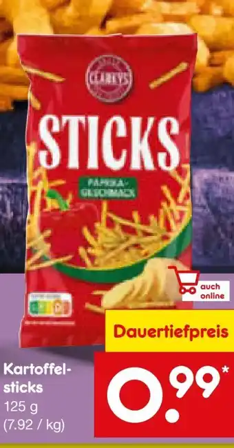 Netto Marken-Discount Clarky's Kartoffelsticks Angebot