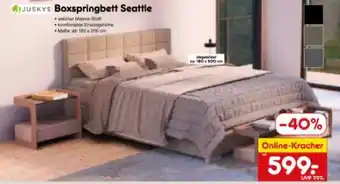 Netto Marken-Discount Juskys Boxspringbett Seattle Angebot