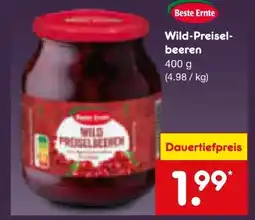 Netto Marken-Discount Beste Ernte Wild Preiselbeeren Angebot