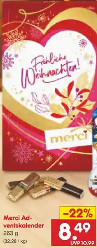 Netto Marken-Discount Storck Merci Adventskalender Angebot