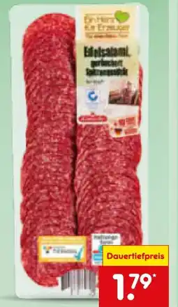 Netto Marken-Discount Ein Herz für Erzeuger Salami Angebot