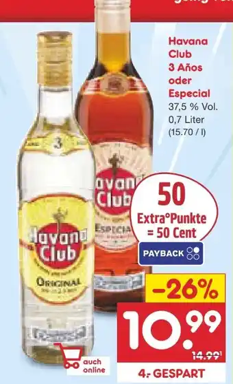 Netto Marken-Discount Havana Club Añejo 3 Años Angebot