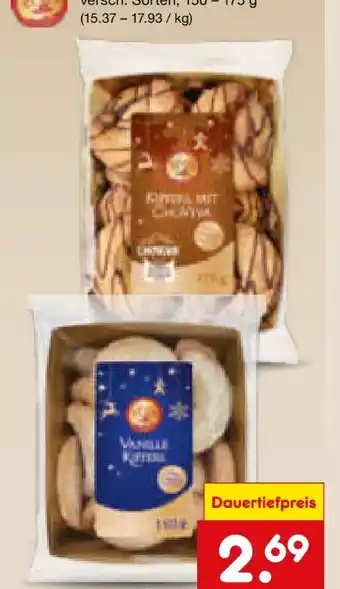 Netto Marken-Discount Santa Claus in Town Kipferl Vanille Angebot