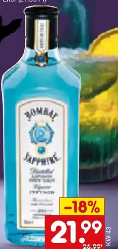 Netto Marken-Discount Bombay Sapphire Gin Angebot