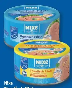 Lidl Nixe Thunfischfilets in Sonnenblumenöl Angebot
