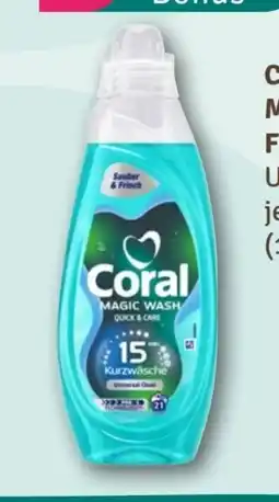 nahkauf Coral Magic Wash Flüssigwaschmittel Angebot