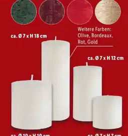 Lidl Livarno Home Rustik-Stumpenkerzen Angebot