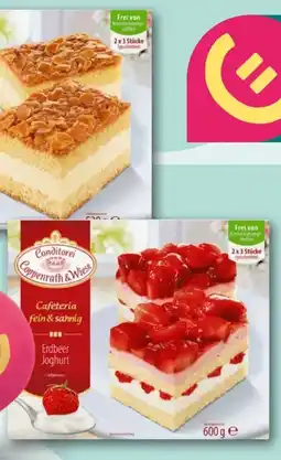 REWE Center Coppenrath & Wiese Cafeteria fein sahnig Mandel-Bienenstich Angebot