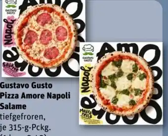 REWE Center Gustavo Gusto Pizza Amore Napoli Salame Angebot
