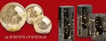 Lidl Livarno Home 3 LED-Dekokugeln Angebot