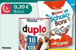 REWE Center Ferrero Kinder Schoko-Bons Angebot