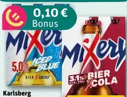 REWE Center Karlsberg MiXery Bier + Cola Angebot