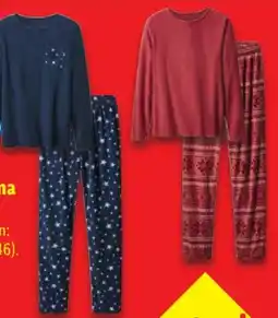 Lidl Esmara Damen Fleece­-Pyjama Angebot