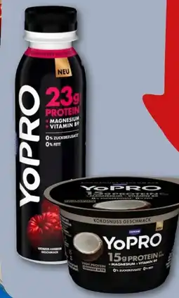 REWE Danone YoPro Drink Erdbeere-Himbeere Angebot