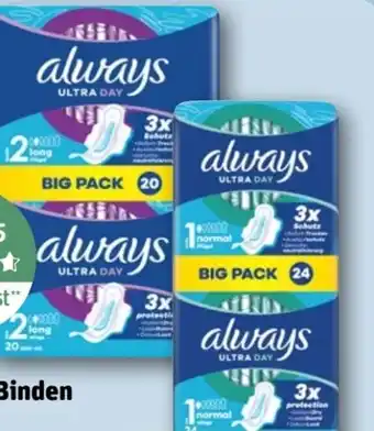 REWE Always Ultra Day Damenbinden Angebot