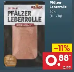 Netto Marken-Discount Kalnik Original Pfälzer Leberrolle Angebot