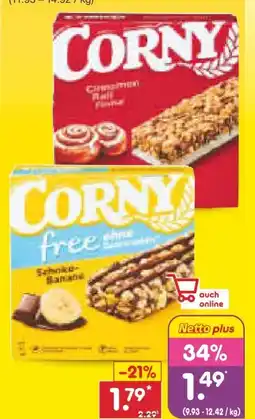 Netto Marken-Discount Schwartau Corny Müsliriegel Schoko-Banane Angebot
