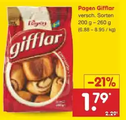 Netto Marken-Discount Pågen Gifflar Cinnamon Zimt Angebot