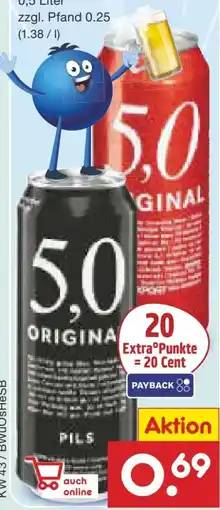 Netto Marken-Discount Oettinger 5,0 Original Pils Angebot