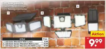 Netto Marken-Discount Solar-LED-Leuchte Angebot