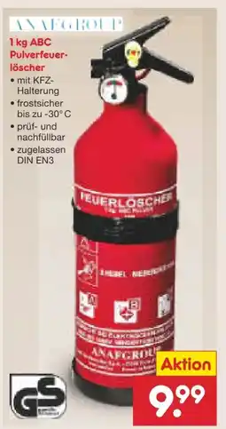 Netto Marken-Discount Anaf Group Pulverfeuerlöscher Angebot