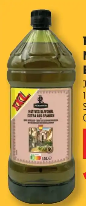 Lidl Primadonna Öl Natives Olivenöl Extra XXL Angebot