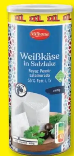 Lidl Milbona Weißkäse in Salzlake XXL Angebot