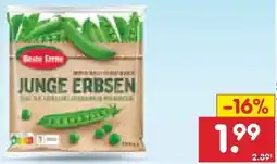 Netto Marken-Discount Beste Ernte Junge Erbsen tiefgekühlt Angebot