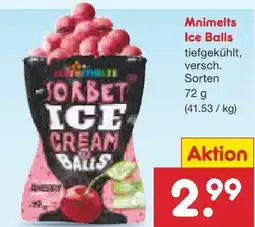 Netto Marken-Discount Minimelts Sorbet Ice Cream Balls Angebot