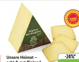 Edeka Unsere Heimat Echt & Gut Bio Bergkäse Angebot