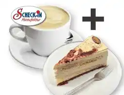 Scheck-in-Center Scheck-in Manufaktur Tasse Kaffee + 1 Stück Tiramisu-Torte Angebot
