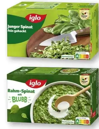 Scheck-in-Center Iglo Rahm-Spinat Angebot