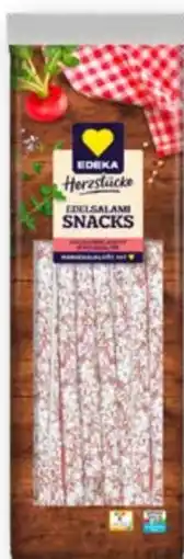 Scheck-in-Center Edeka Herzstücke Edelsalami Snack Angebot
