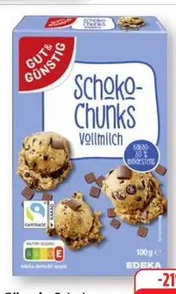Edeka Gut & Günstig Schoko Chunks Angebot