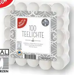Scheck-in-Center Gut & Günstig Teelichte Angebot