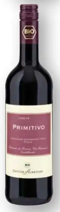 Edeka Edition Alnatura Bio Primitivo Angebot
